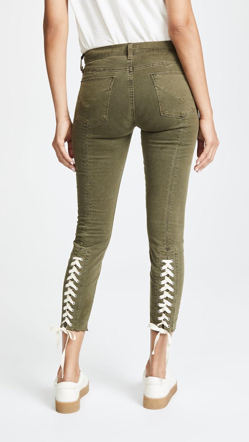 imageHUDSON Womens Nico Midrise Crop Super Skinny 5 Pocket JeanCrushed Olive