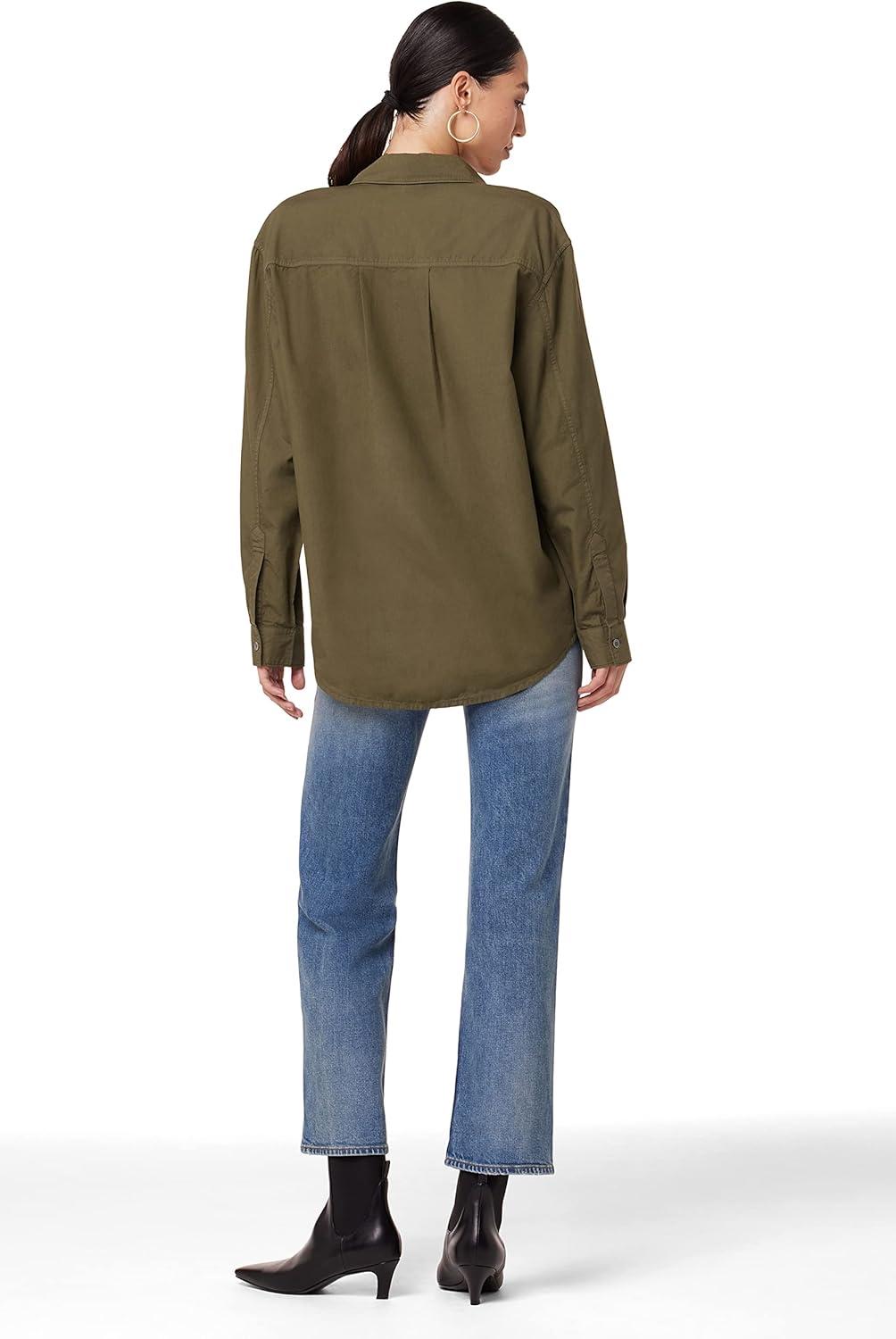 imageHUDSON Womens Oversized ShirtRifle Green