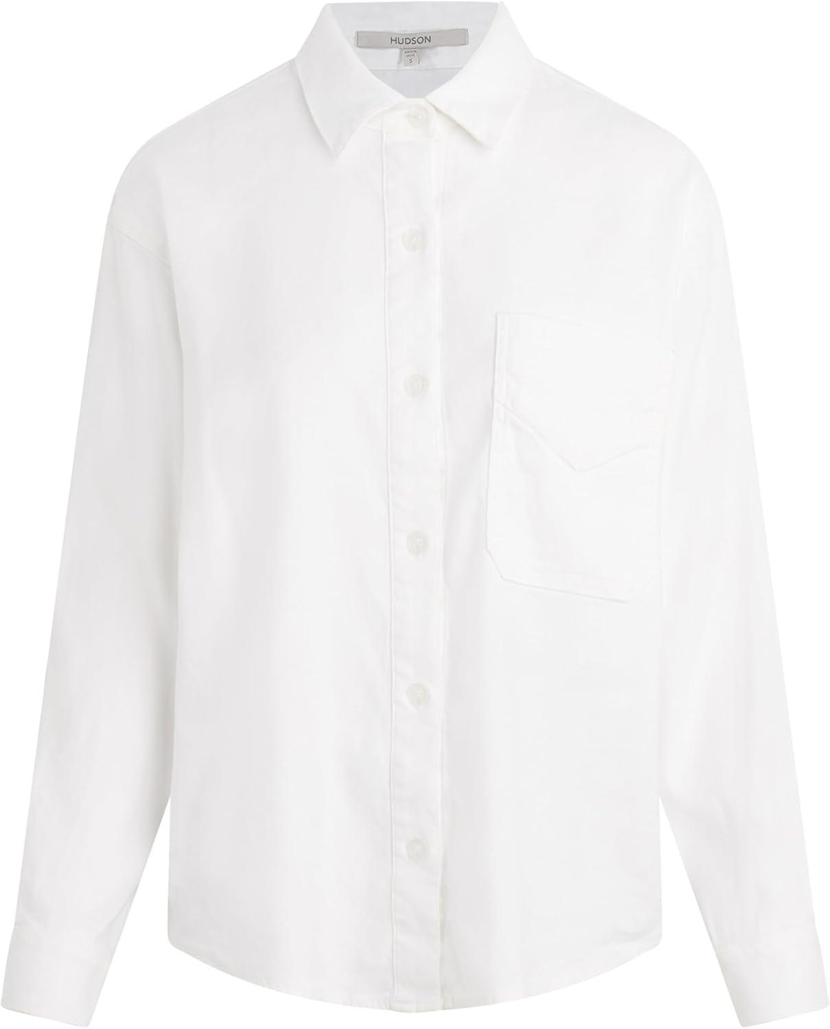 imageHUDSON Womens Oversized ShirtSolid White