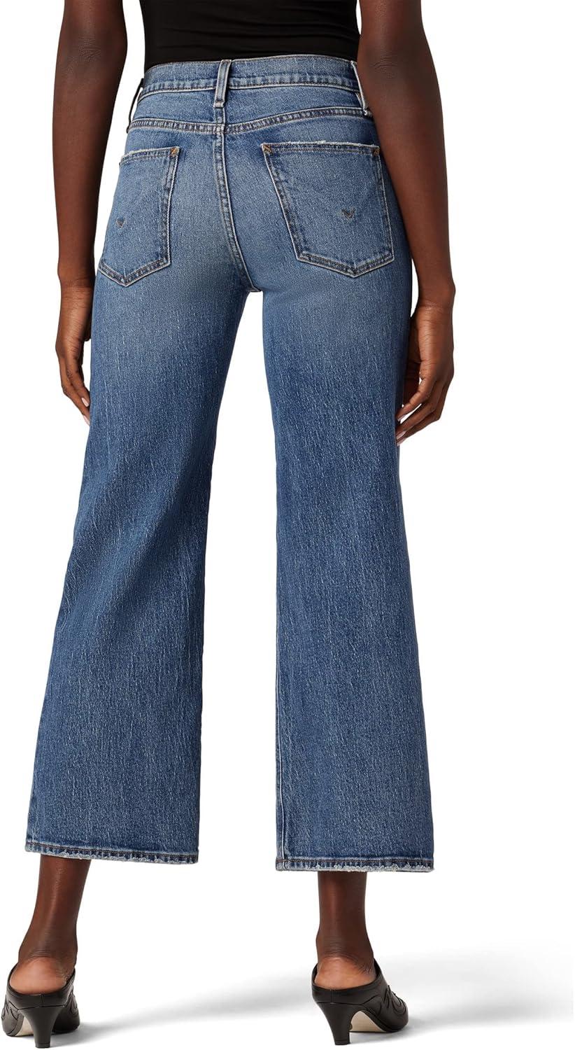 imageHUDSON Womens Rosie High Rise Wide Leg Cropped JeanWilder