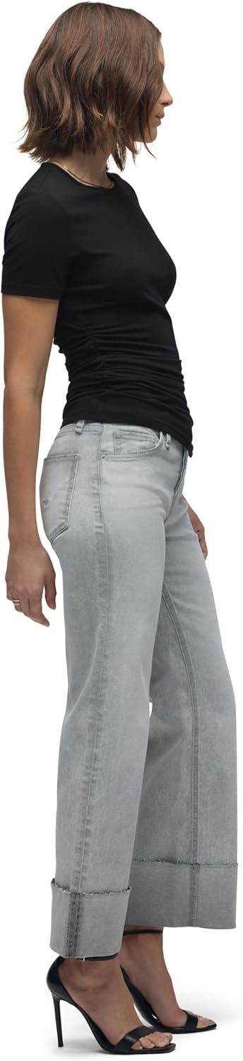 imageHUDSON Womens Ruched Crew Neck TopBlack