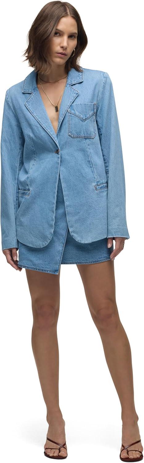 imageHUDSON Womens Stylized Boyfriend BlazerMountain