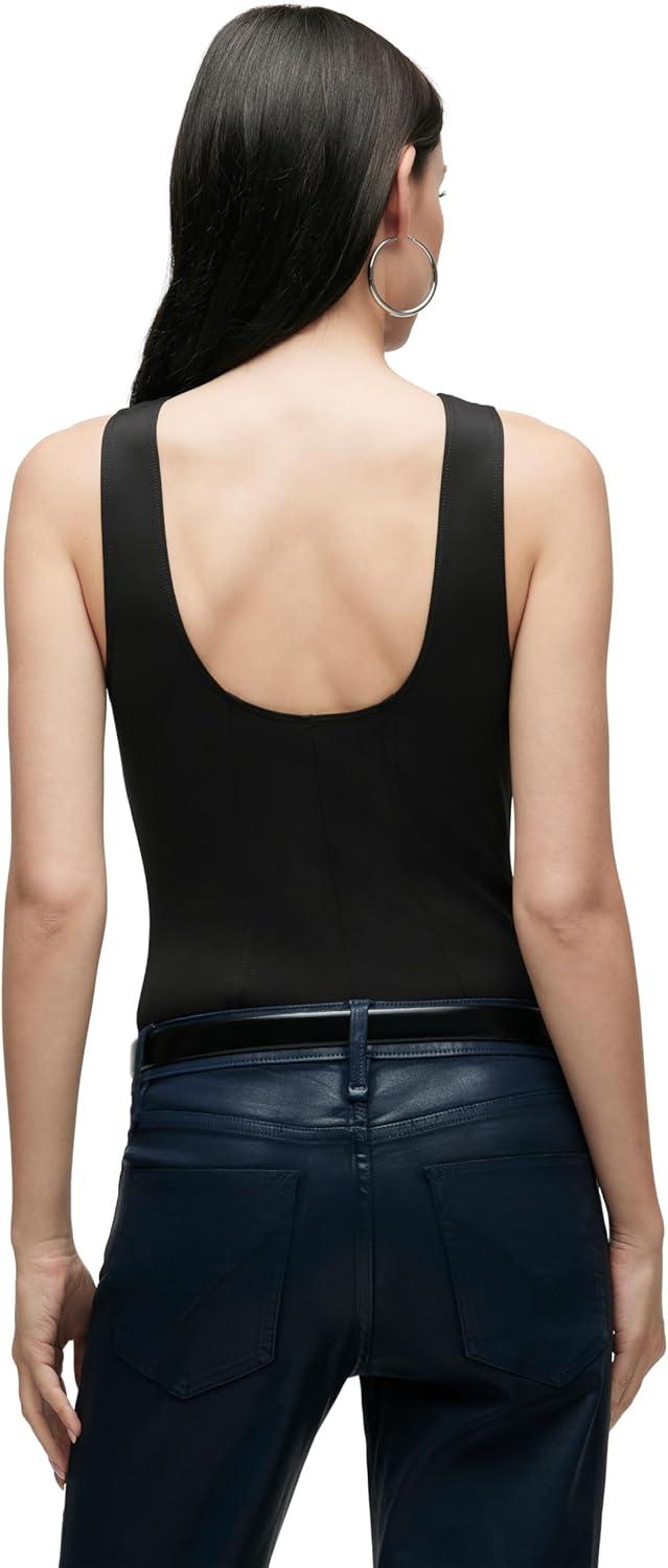 imageHUDSON womens Scoop Neck Sleeveless BodysuitBlack