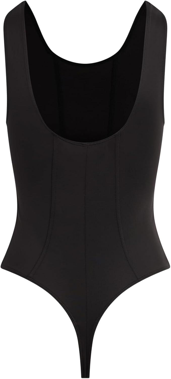 imageHUDSON womens Scoop Neck Sleeveless BodysuitBlack