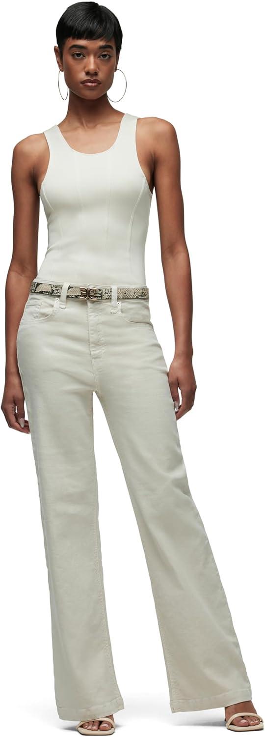 imageHUDSON womens Scoop Neck Sleeveless BodysuitCreme