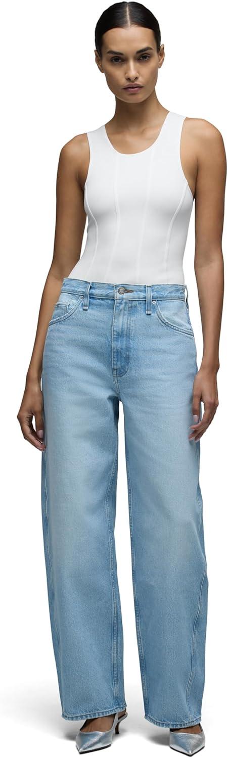 imageHUDSON womens Scoop Neck Sleeveless BodysuitWhite