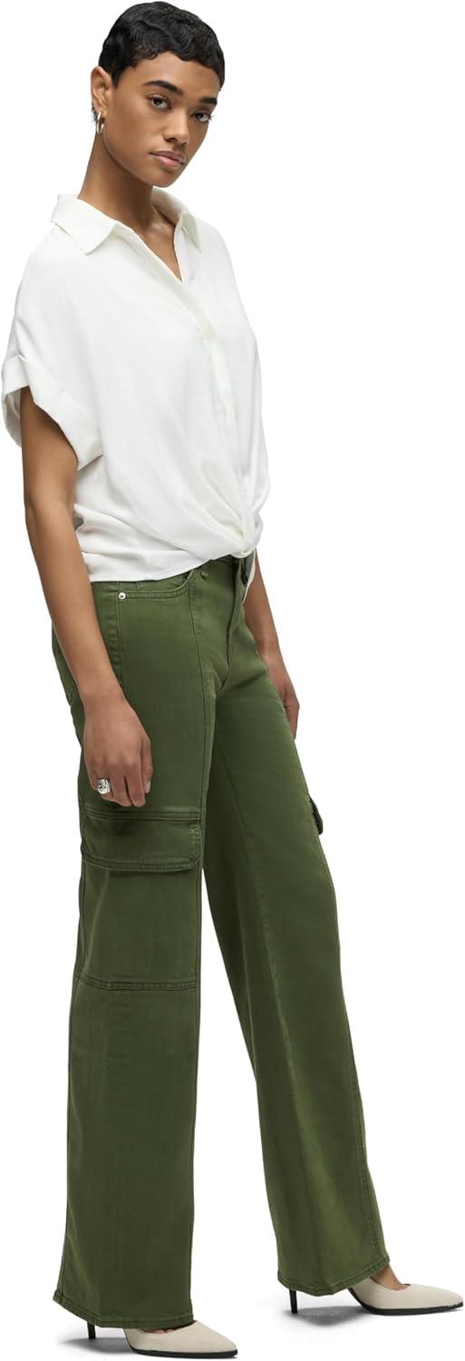imageHudson Womens Rosie HighRise Cargo Wide LegCypress