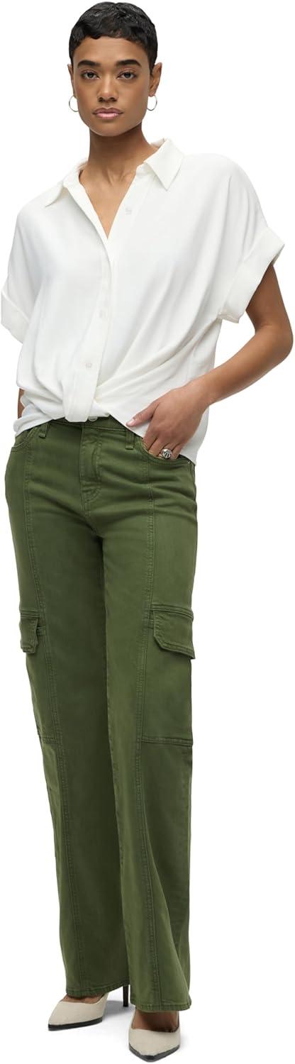 imageHudson Womens Rosie HighRise Cargo Wide LegCypress