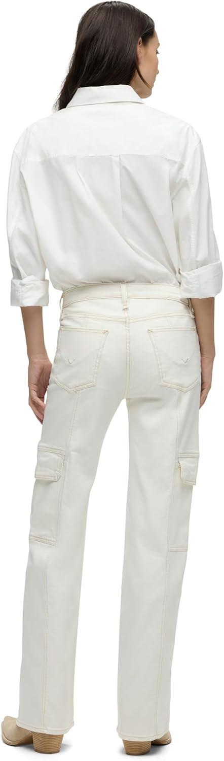 imageHudson Womens Rosie HighRise Cargo Wide LegEcru