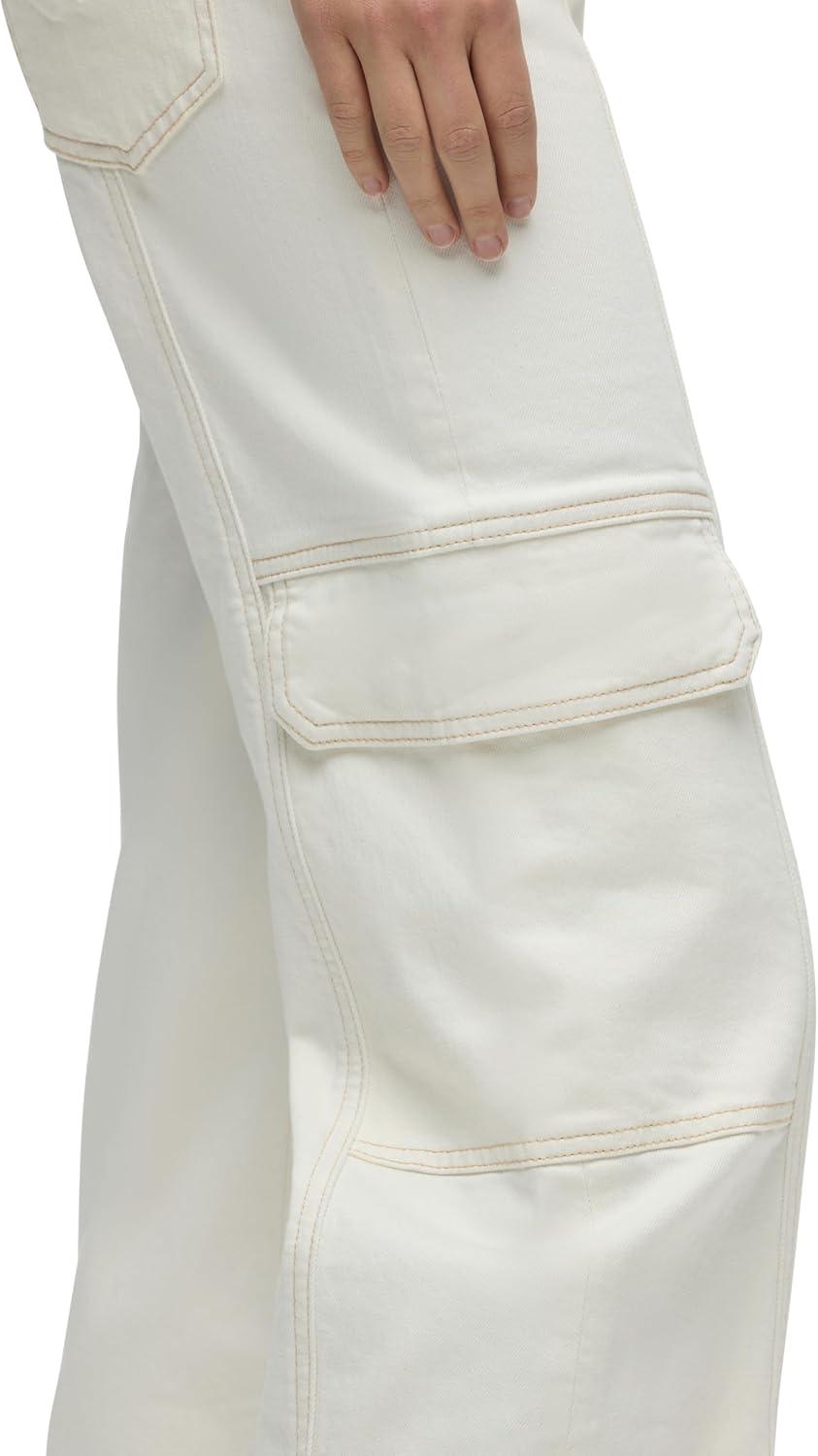 imageHudson Womens Rosie HighRise Cargo Wide LegEcru