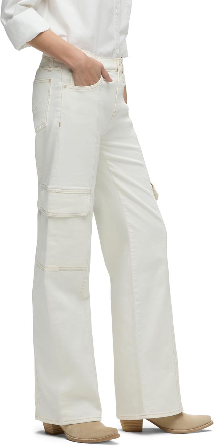imageHudson Womens Rosie HighRise Cargo Wide LegEcru