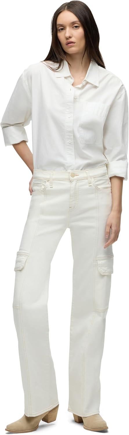 imageHudson Womens Rosie HighRise Cargo Wide LegEcru