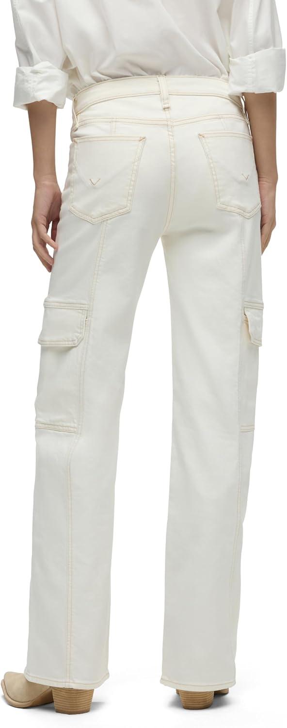 imageHudson Womens Rosie HighRise Cargo Wide LegEcru