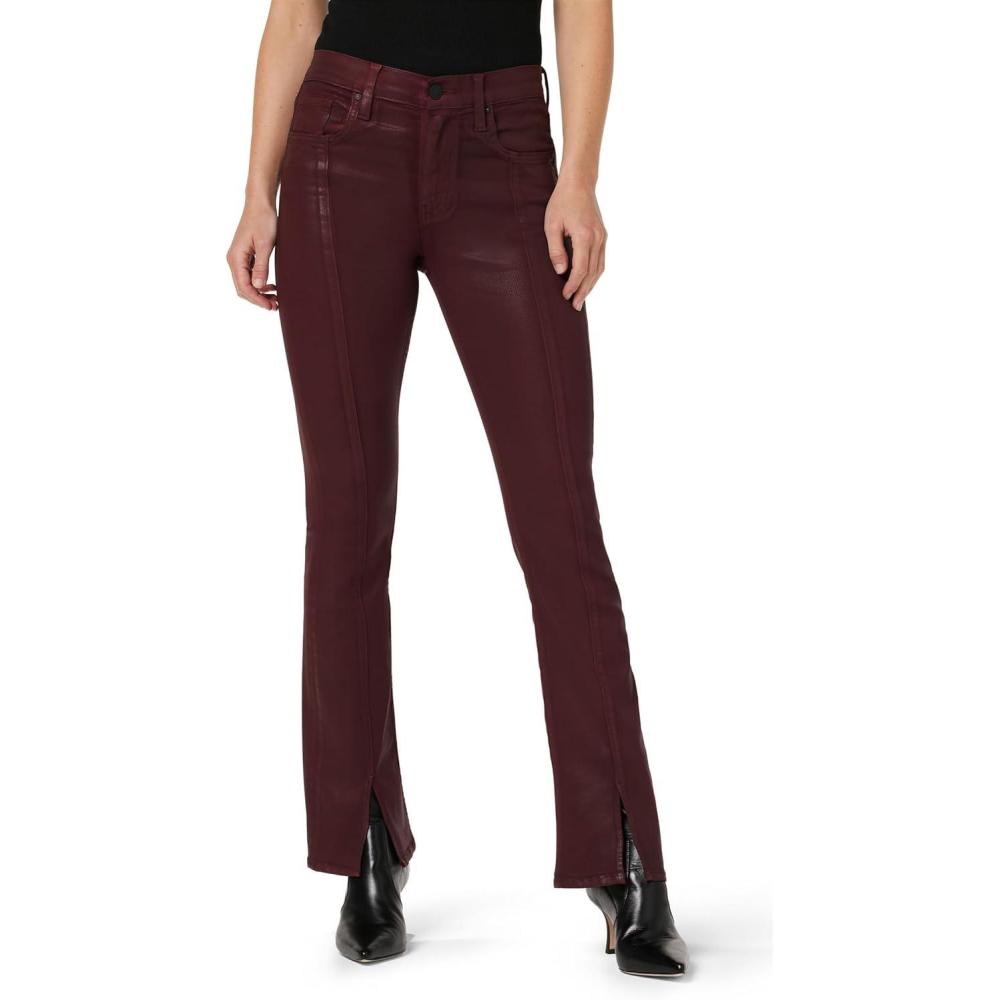 imageHUDSON Womens Barbara High Rise Baby Boot JeanCoated Bordeaux