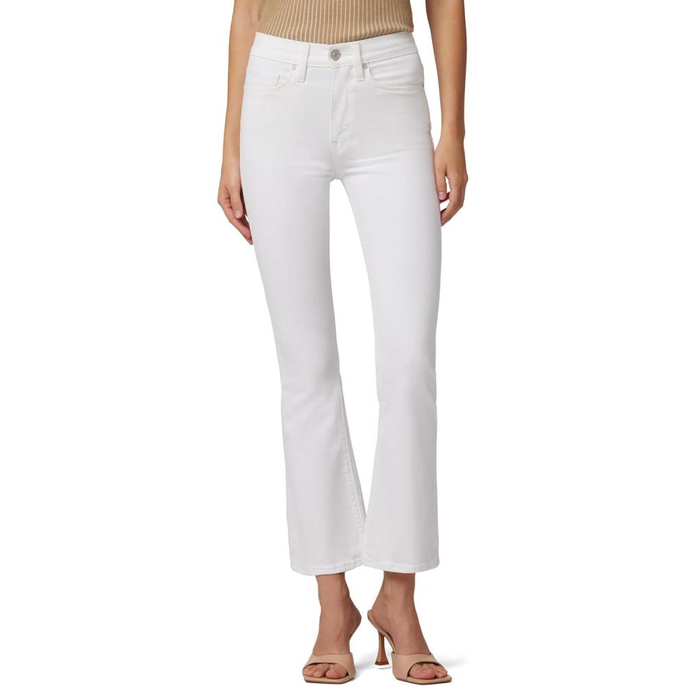imageHUDSON Womens Barbara High Rise Bootcut Crop JeanSolid White