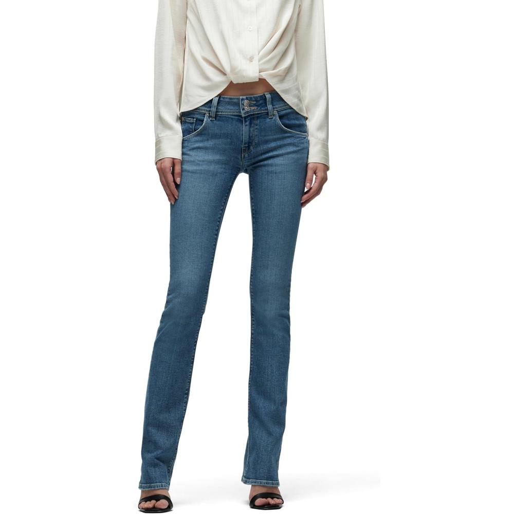 imageHUDSON Womens Beth Mid Rise Baby Bootcut Jean with Back Flap PocketsPromise