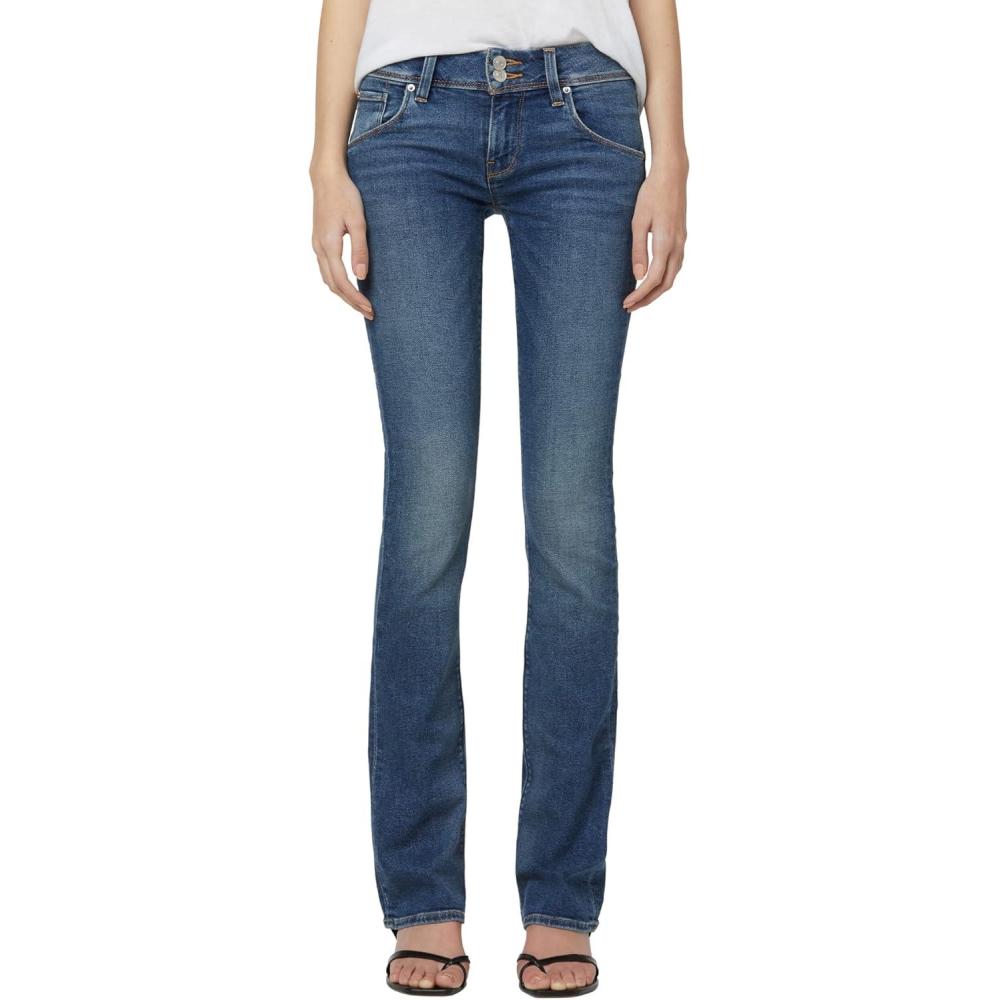 imageHUDSON Womens Beth Mid Rise Baby Bootcut Jean with Back Flap PocketsRhythm Rain