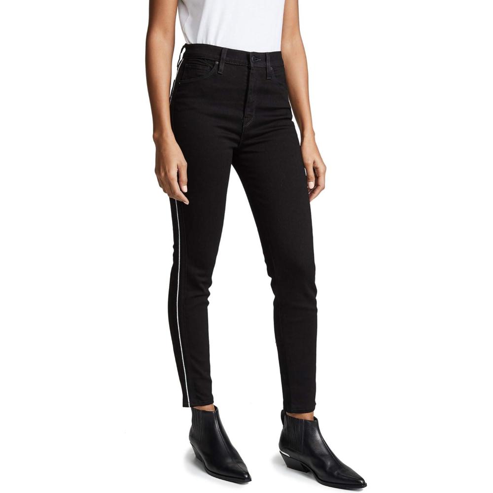 imageHUDSON Womens Holly High Rise Skinny Ankle JeanBlack Lux