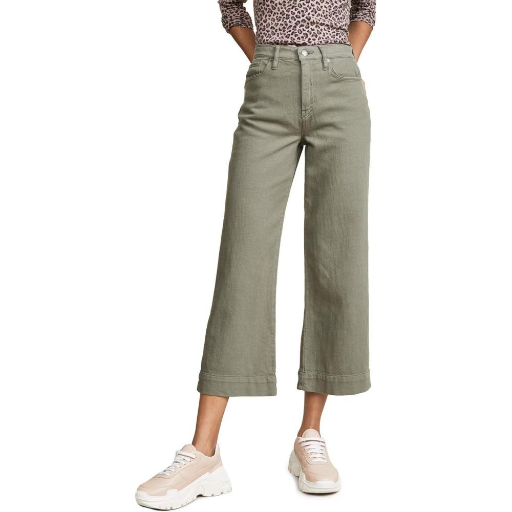 imageHUDSON Womens Holly Hight Rise Wide Leg Crop JeanDesert Sage