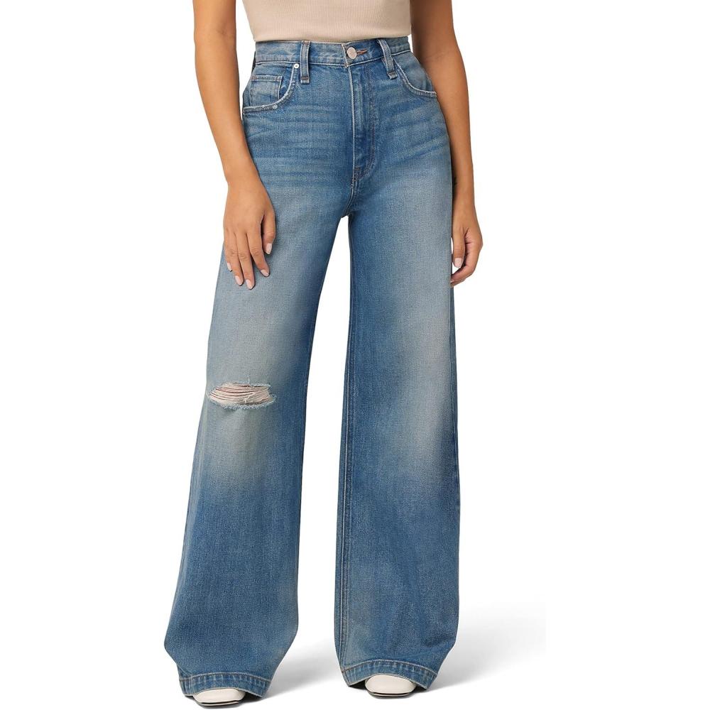 imageHUDSON Womens James Ultra High Rise Wideleg PetiteCoastline