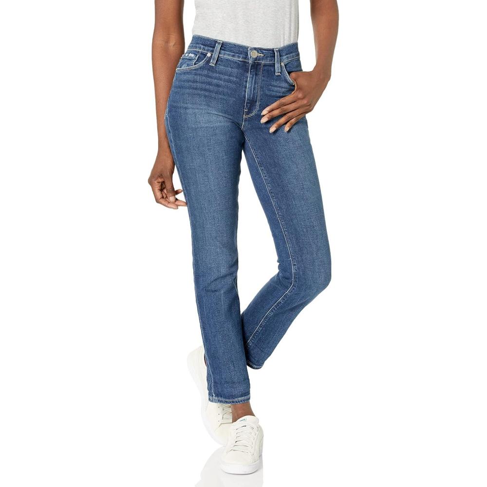 imageHUDSON Womens Nico MidRise Straight Leg Ankle JeanElemental