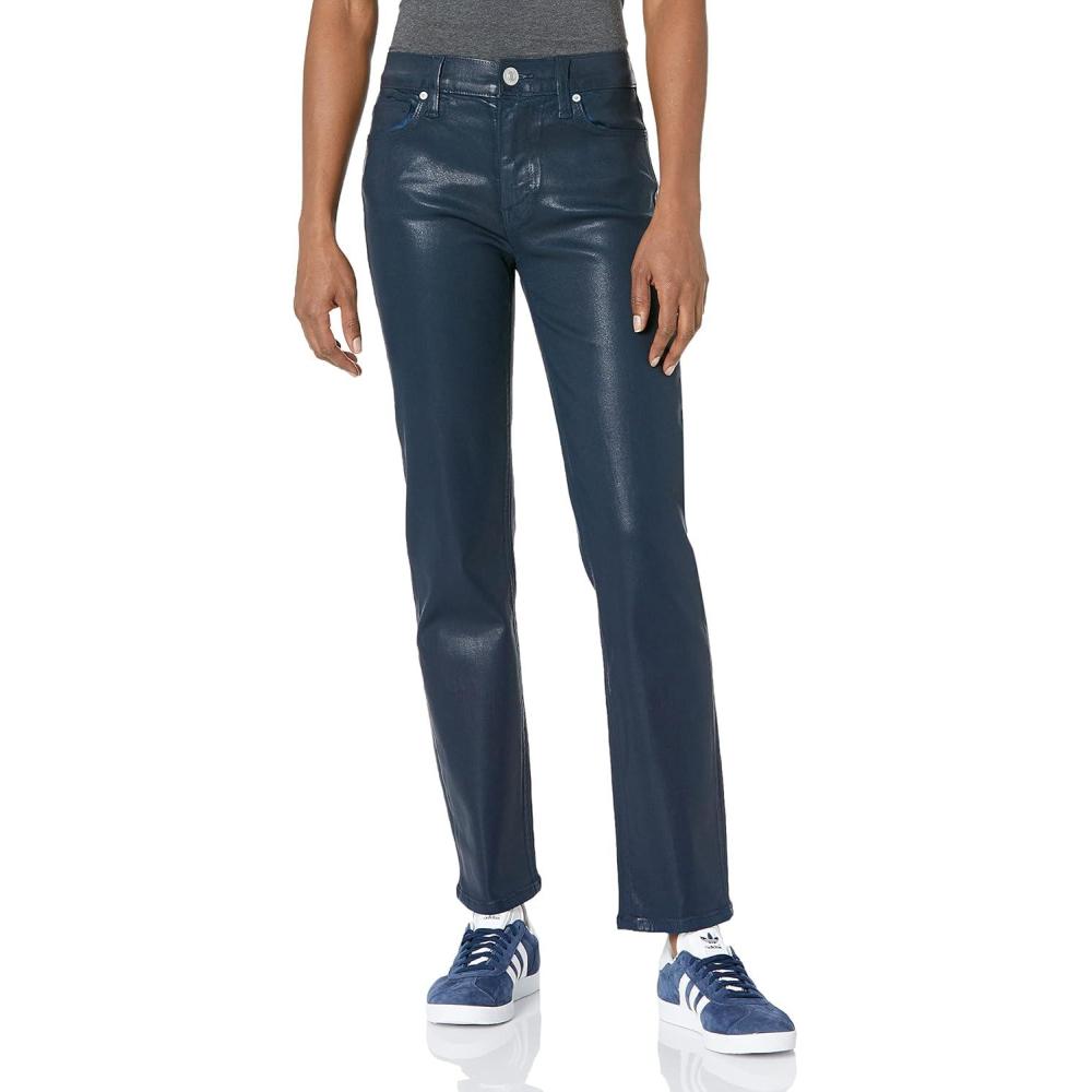 imageHUDSON Womens Nico MidRise Straight Leg Ankle JeanPageant Blue Coate