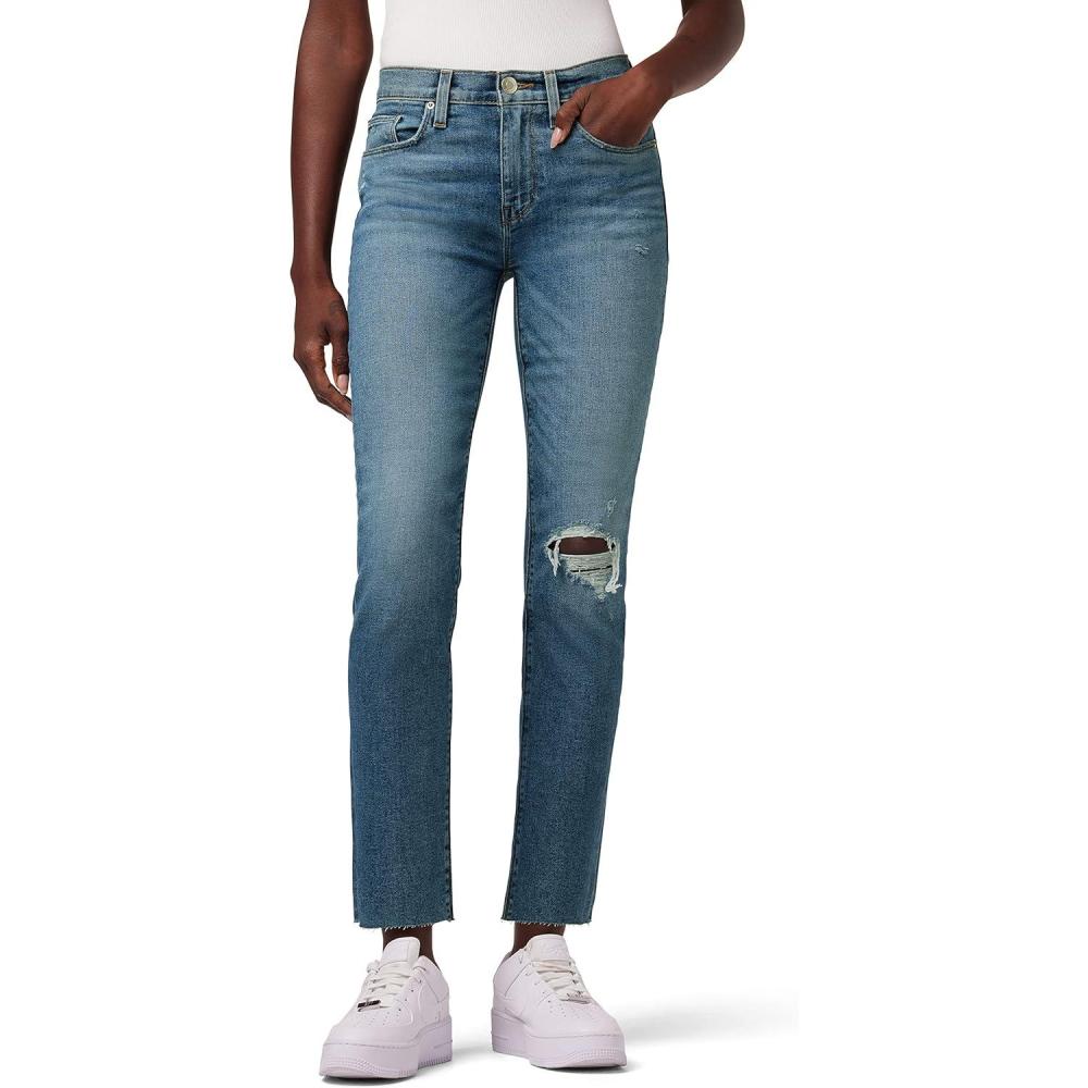 imageHUDSON Womens Nico MidRise Straight Leg Ankle JeanReminisce