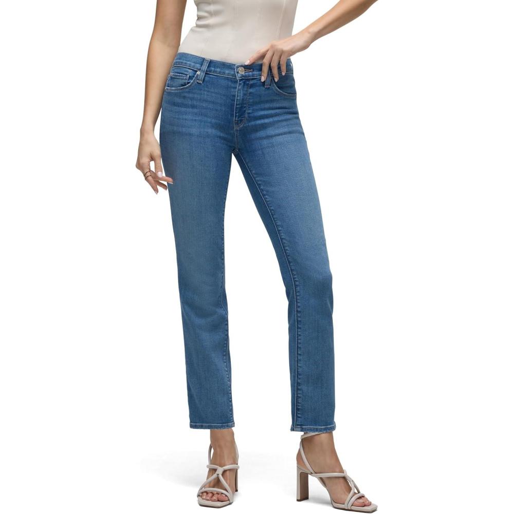 imageHUDSON Womens Nico MidRise Straight Leg Ankle JeanSun Up