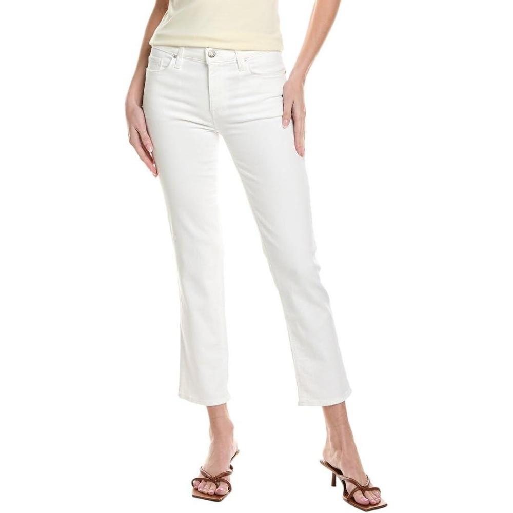 imageHUDSON Womens Nico MidRise Straight Leg Ankle JeanWhite
