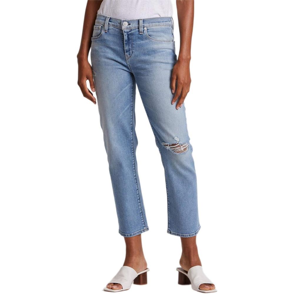imageHUDSON Womens Nico MidRise Straight Leg Crop JeanRecover