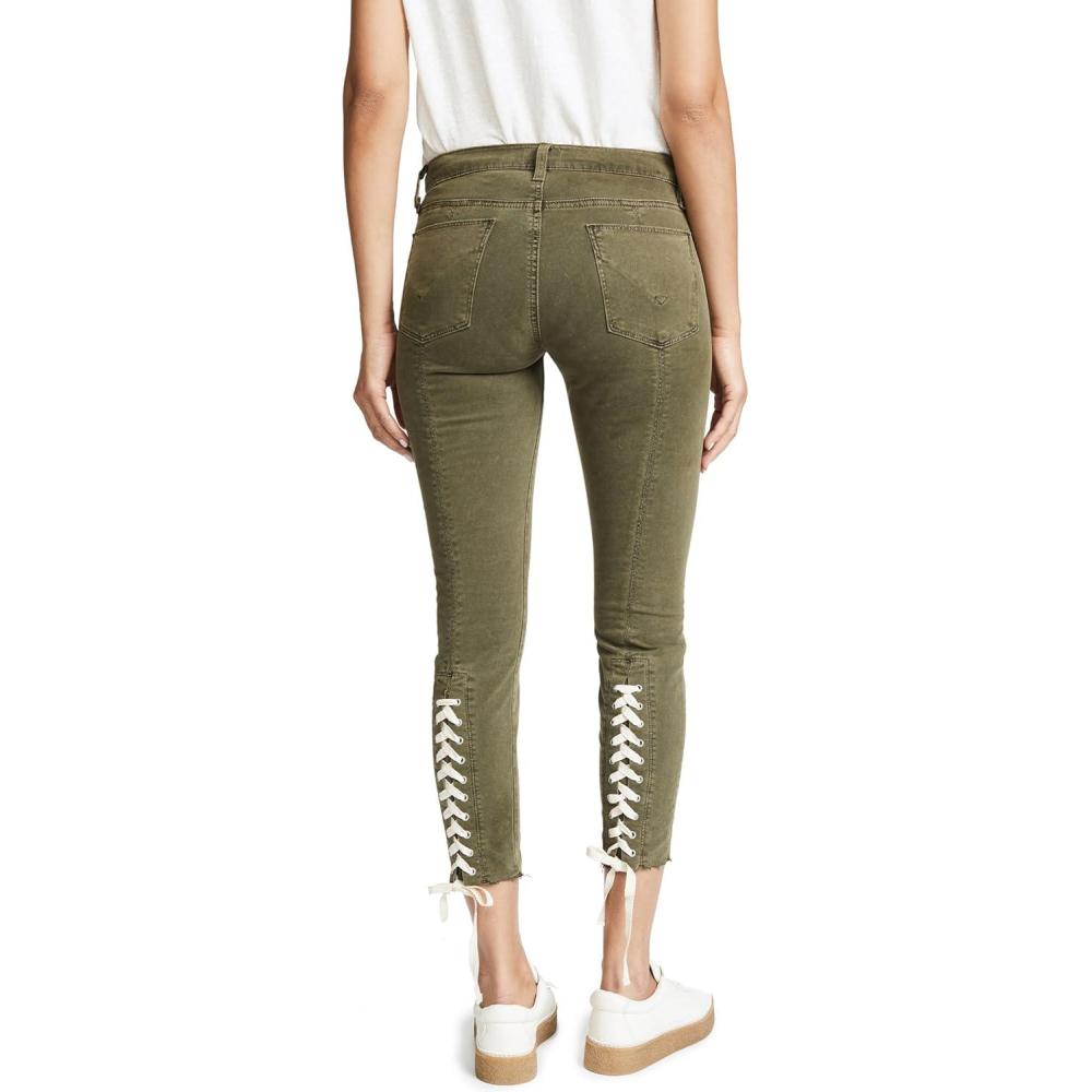 imageHUDSON Womens Nico Midrise Crop Super Skinny 5 Pocket JeanCrushed Olive
