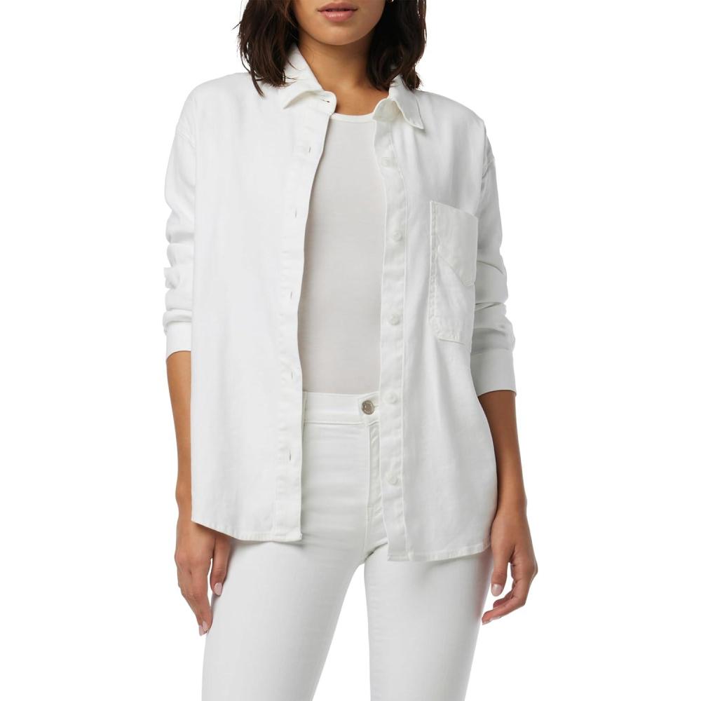 imageHUDSON Womens Oversized ShirtSolid White