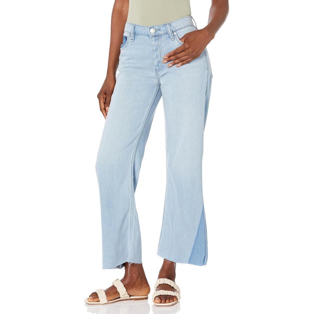 imageHUDSON Womens Rosie High Rise Wide Leg Cropped JeanBlue Spring