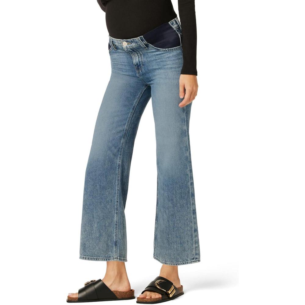 imageHUDSON Womens Rosie High Rise Wide Leg Cropped Maternity JeanYoung at Heart