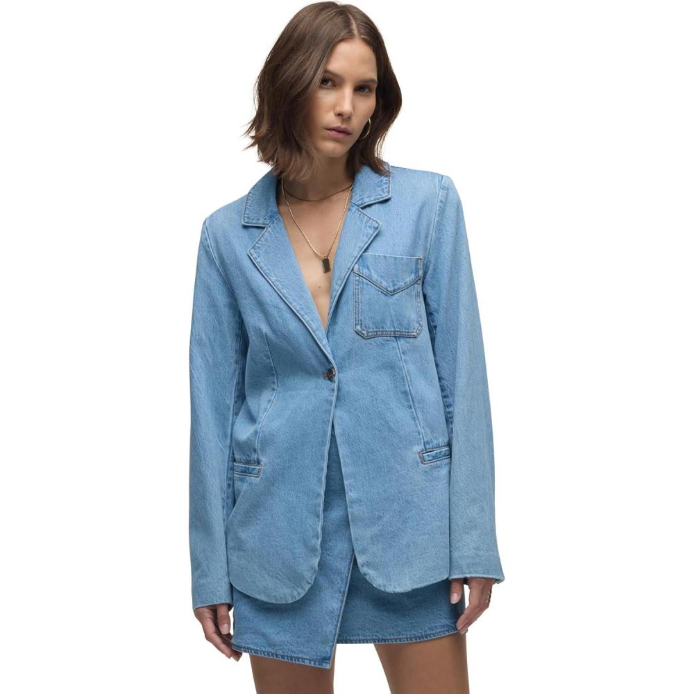 imageHUDSON Womens Stylized Boyfriend BlazerMountain