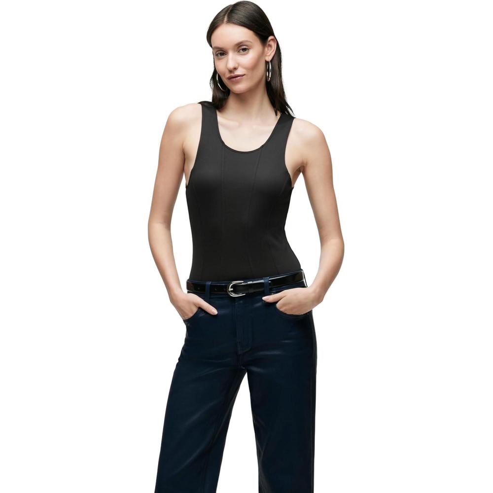 imageHUDSON womens Scoop Neck Sleeveless BodysuitBlack