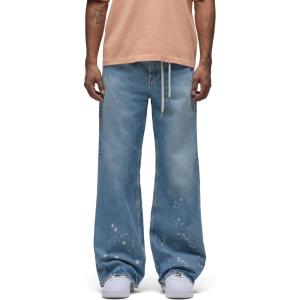 HUDSON Men’s Luca Loose Fit Wide Leg Denim Pant(Bleached)