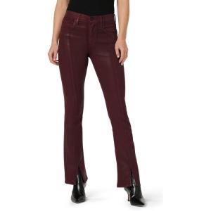 HUDSON Women’s Barbara High Rise Baby Boot Jean(Coated Bordeaux)