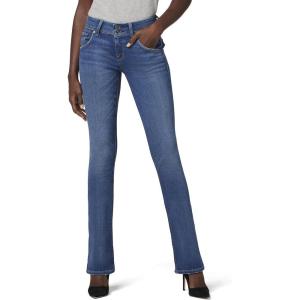 HUDSON Women’s Beth Mid Rise Baby Bootcut Jean with Back Flap Pockets(Excursion)