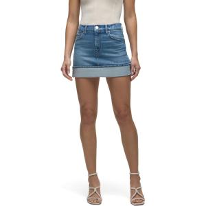 HUDSON Women’s Curved Hem Mini Skirt(Parkwood)