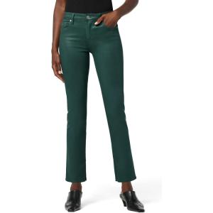 HUDSON Womens Nico Mid-Rise Straight Leg Ankle Jean(Coated Forest Walk)