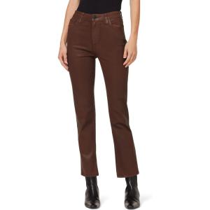 HUDSON Womens Nico Mid-Rise Straight Leg Ankle Jean(Coated Tortoise Sh)