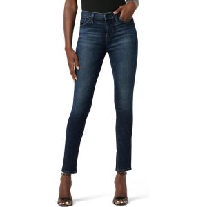 HUDSON Womens Nico Mid-Rise Straight Leg Ankle Jean(Fossil)