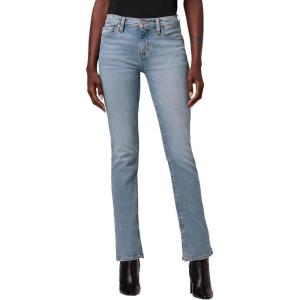 HUDSON Womens Nico Mid-Rise Straight Leg Ankle Jean(Oasis)