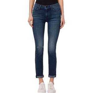 HUDSON Womens Nico Mid-Rise Straight Leg Ankle Jean(Sea Ghost)