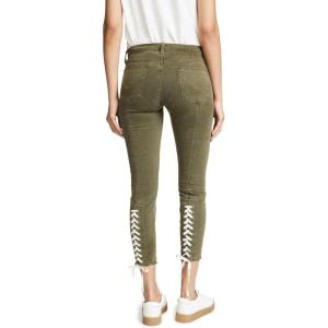 HUDSON Women’s Nico Midrise Crop Super Skinny 5 Pocket Jean(Crushed Olive)