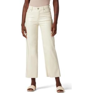 HUDSON Women’s Rosie High Rise, Wide Leg Cropped Jean(Patent Egret)