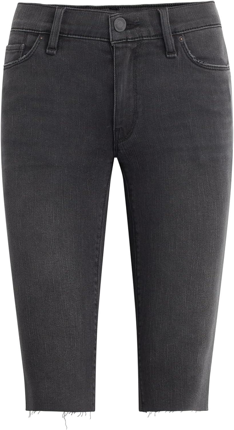 imageHUDSON Womens Amelia Mid Rise Knee ShortFaded Chrome