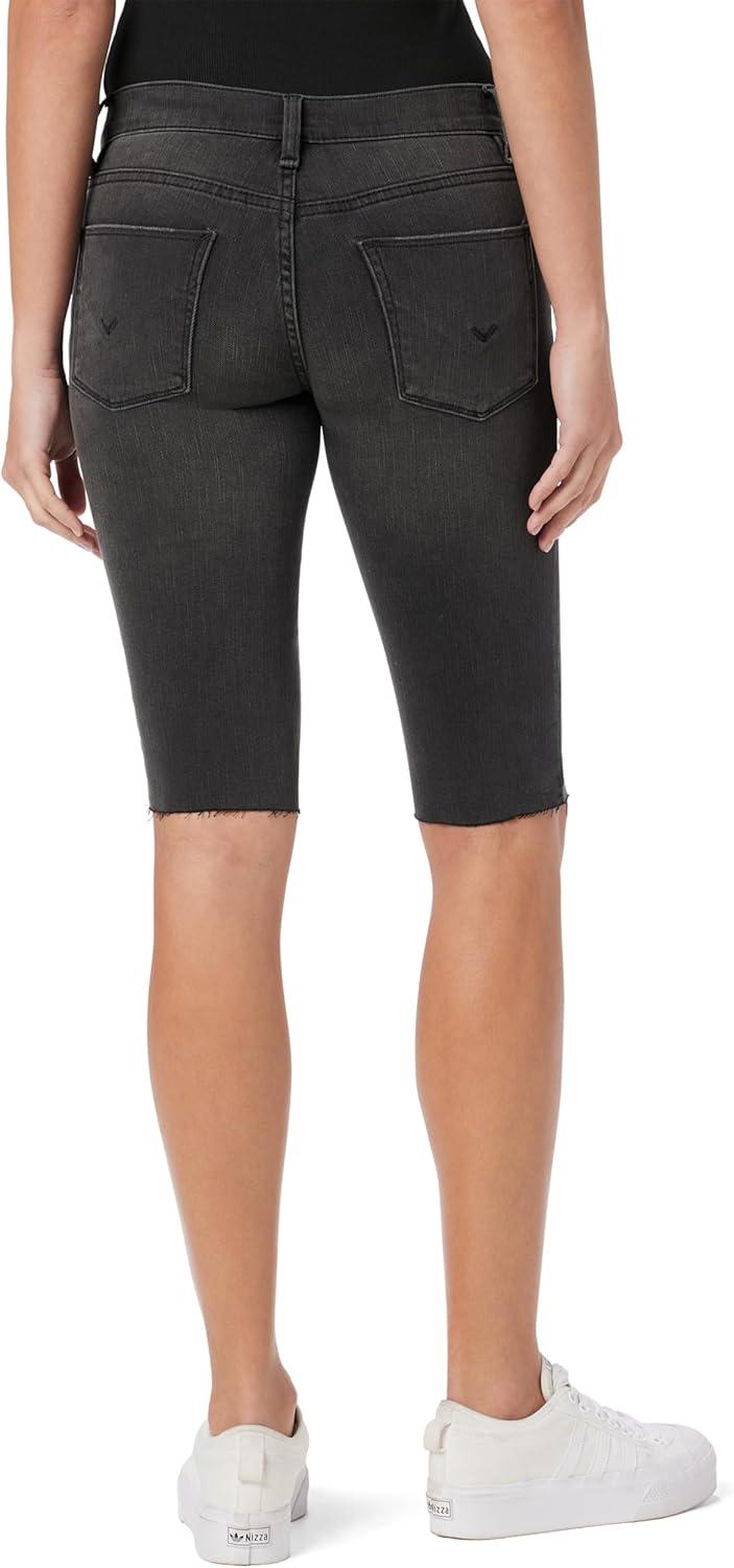 imageHUDSON Womens Amelia Mid Rise Knee ShortFaded Chrome