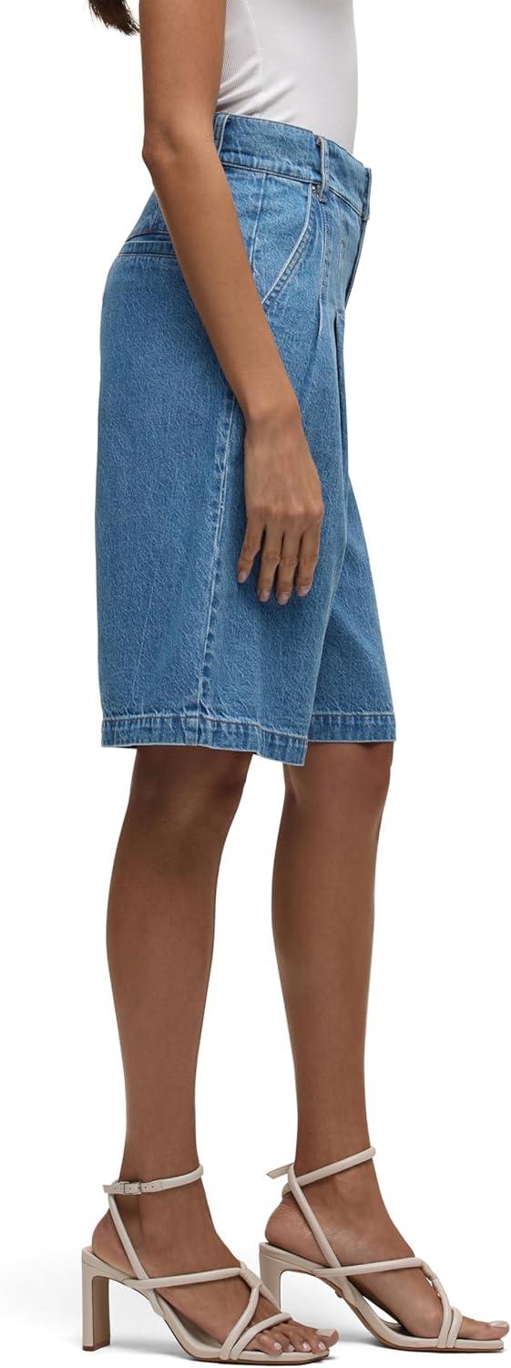 imageHUDSON Womens Clean Front Pleated Bermuda ShortElm
